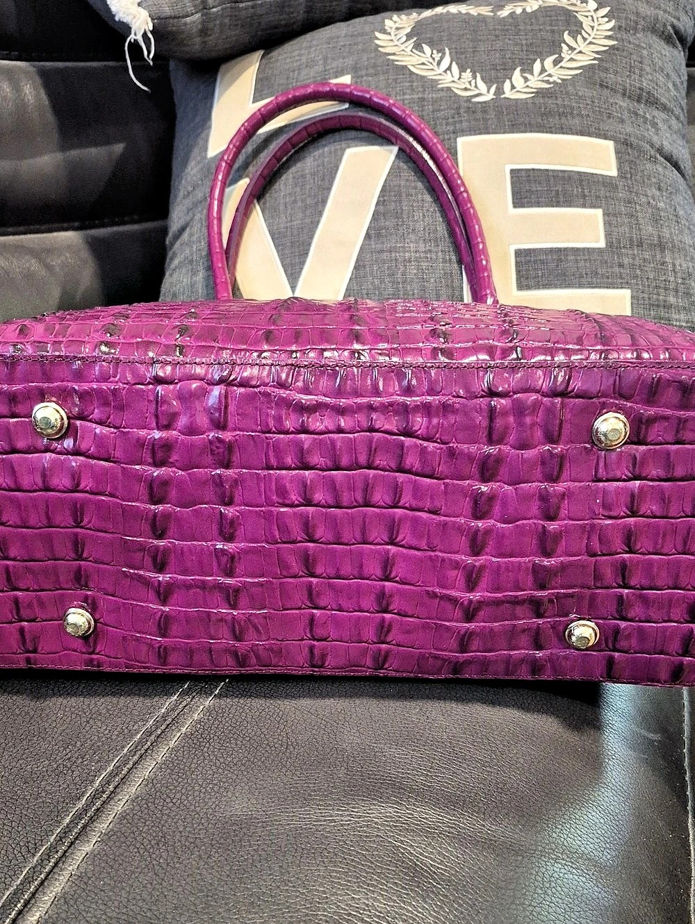 Brahmin Medium Asher Tote in Purple Potion Melbourne Purple Potion Melbourne - Picture 5 of 7
